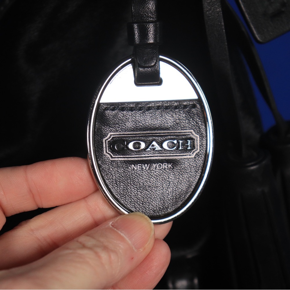 RARE Coach Legacy Black Calf Hair and Leather Duffle Bag Style 21158 - Picture 5 of 14